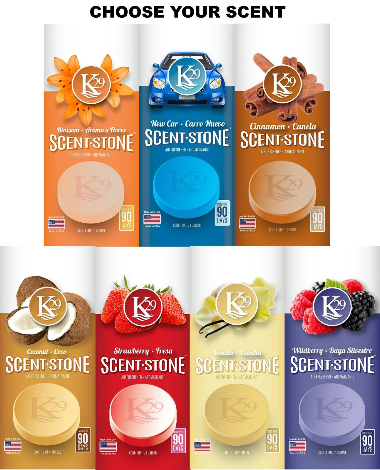 K29 KeyStone Scent-Stone Car and Home Air Freshener