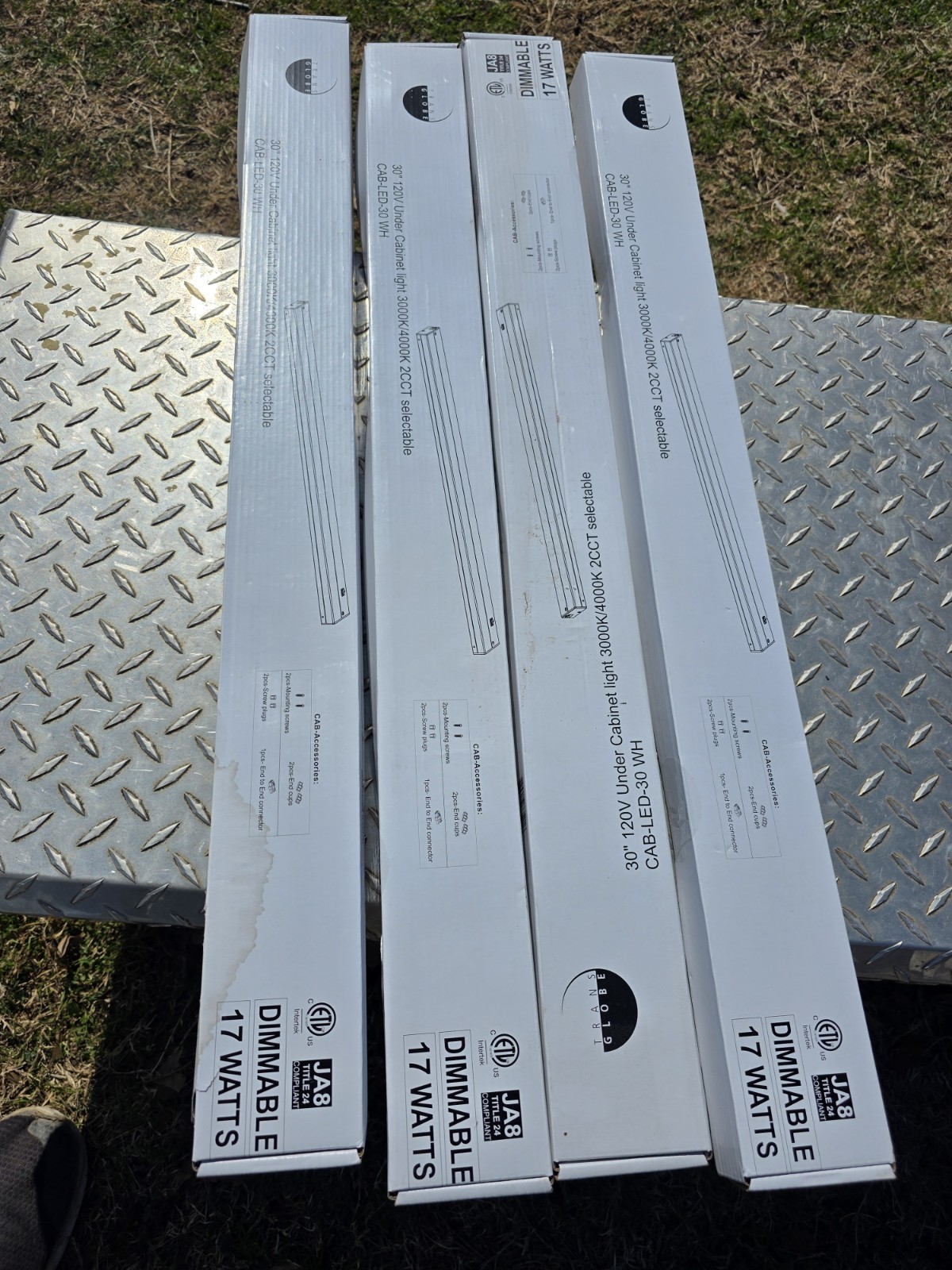 Lot of 4~ Utilitech 30 Inch Hardwired LED Under Cabinet Lights -  NEW IN BOX