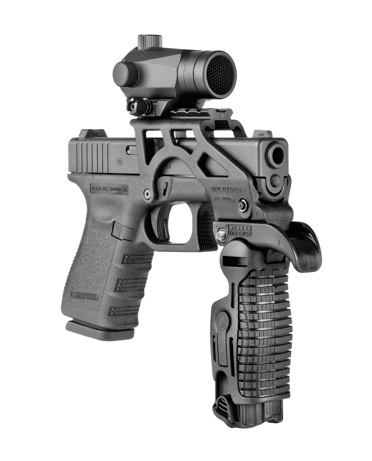 Mo Group Fab Defense Black Tactical Scope Mount for Railed Glock : TAC-02
