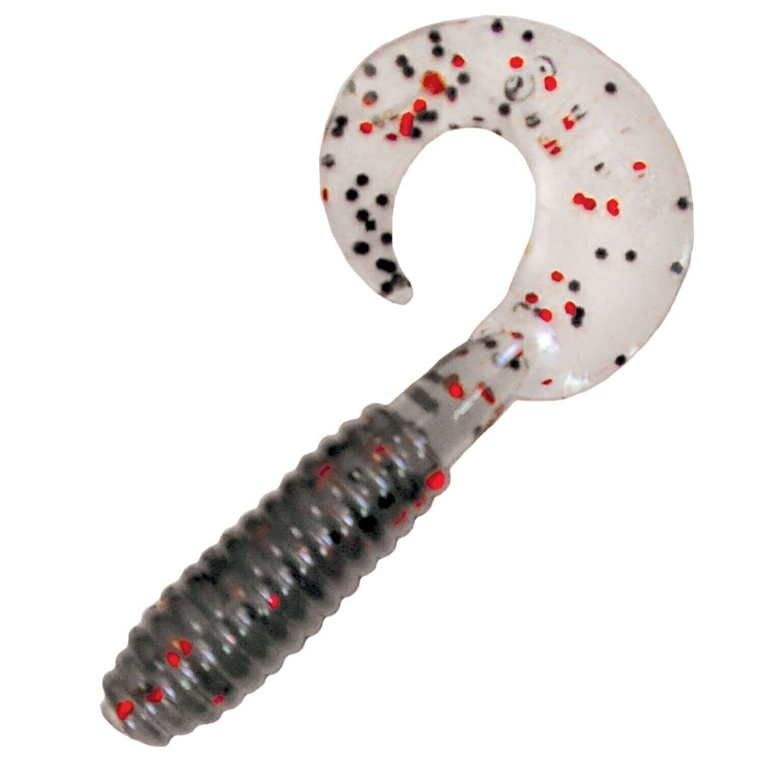 Kalin's 3G10-441 Lunker Grub Smoke Red Flake/Salt & Pepper 3"