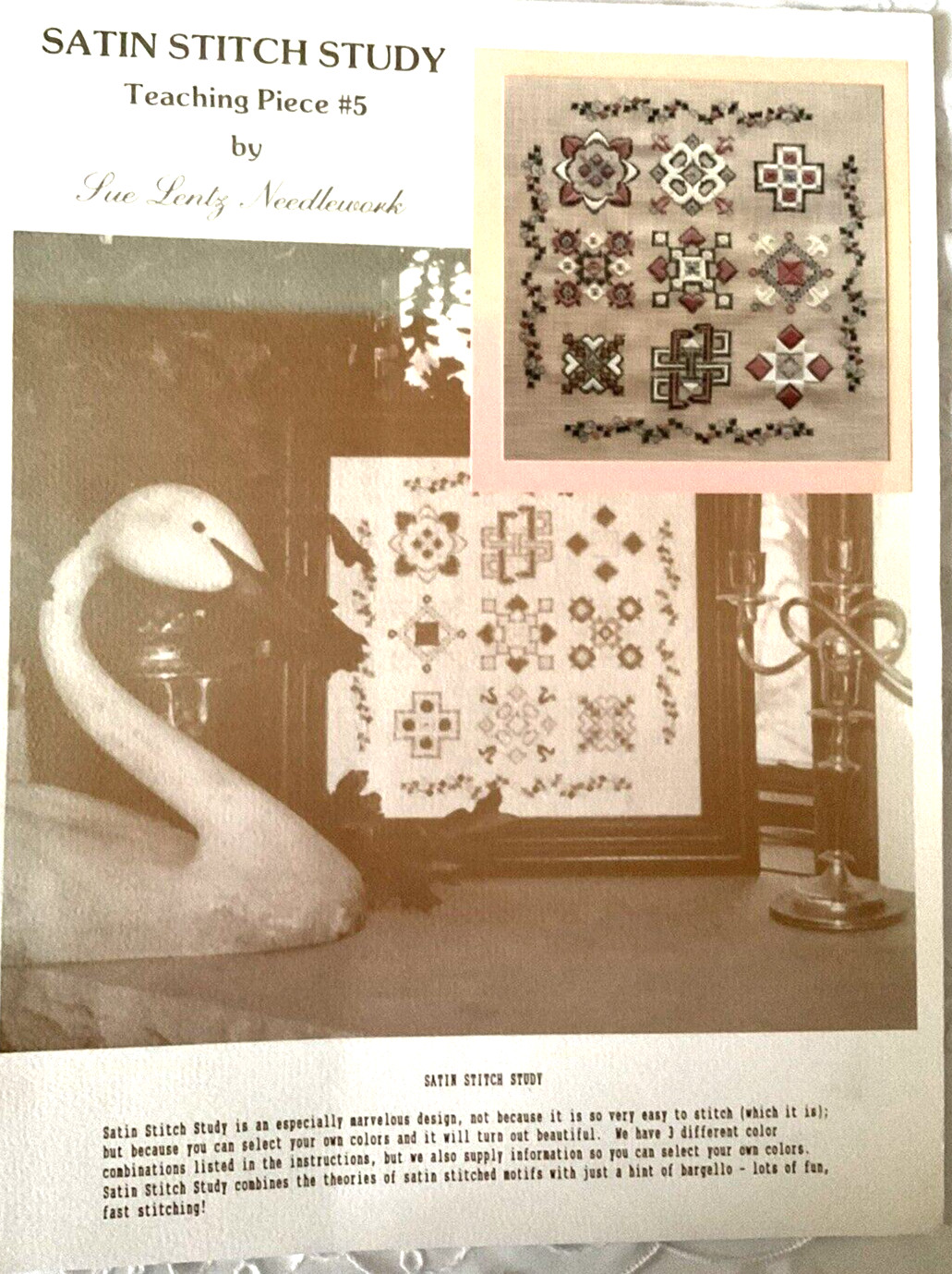 Sue Lentz Satin Stitch Study Teaching Piece #5 Counted Cross Stitch Pattern
