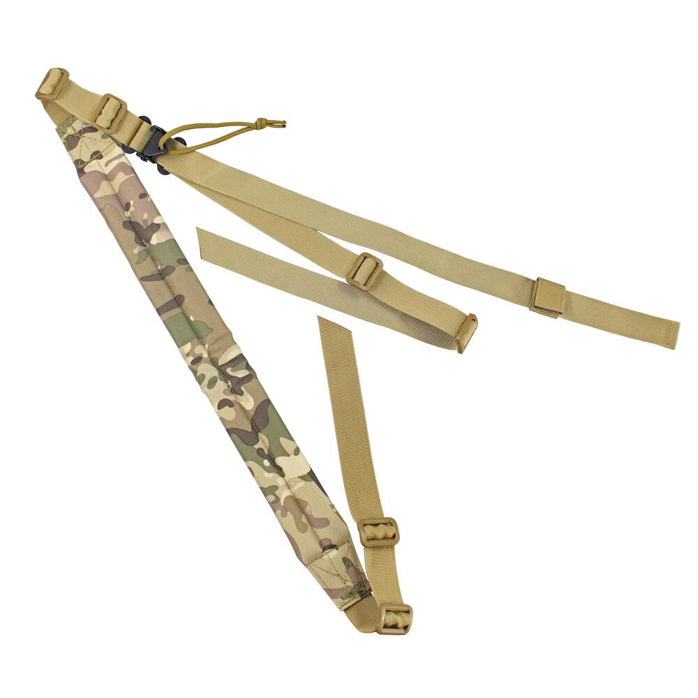 Tactical Quick Adjustable Padded 2 Point Rifle Sling Shoulder Strap Accessories
