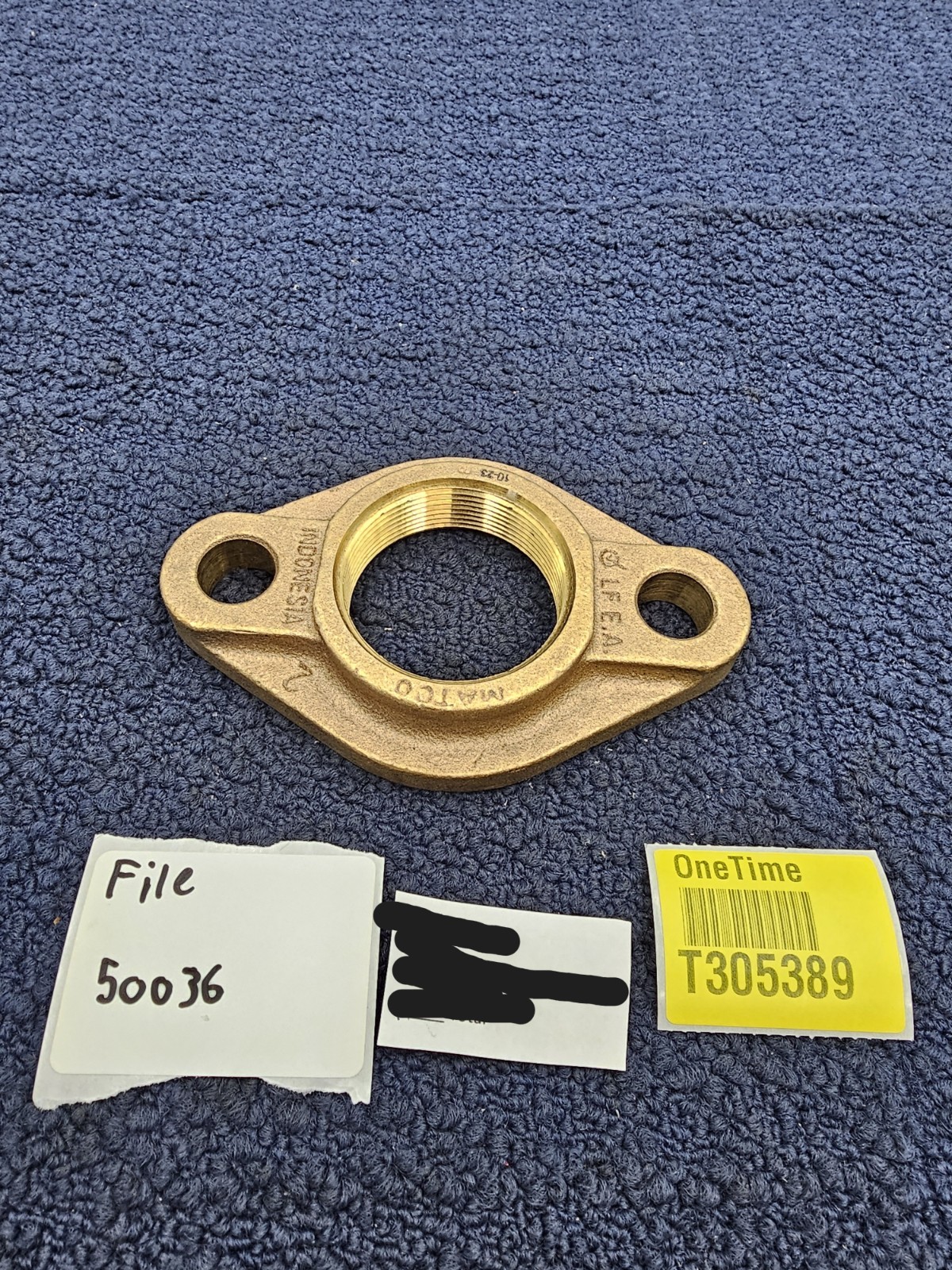 MATCO 2" Water Meter Flange Brass 2 IPS Thread Class Lead Free LF E.A. Durable