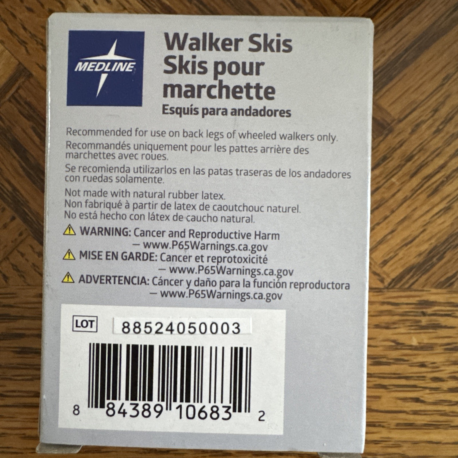 Medline Ski Gliders for Walkers NIB