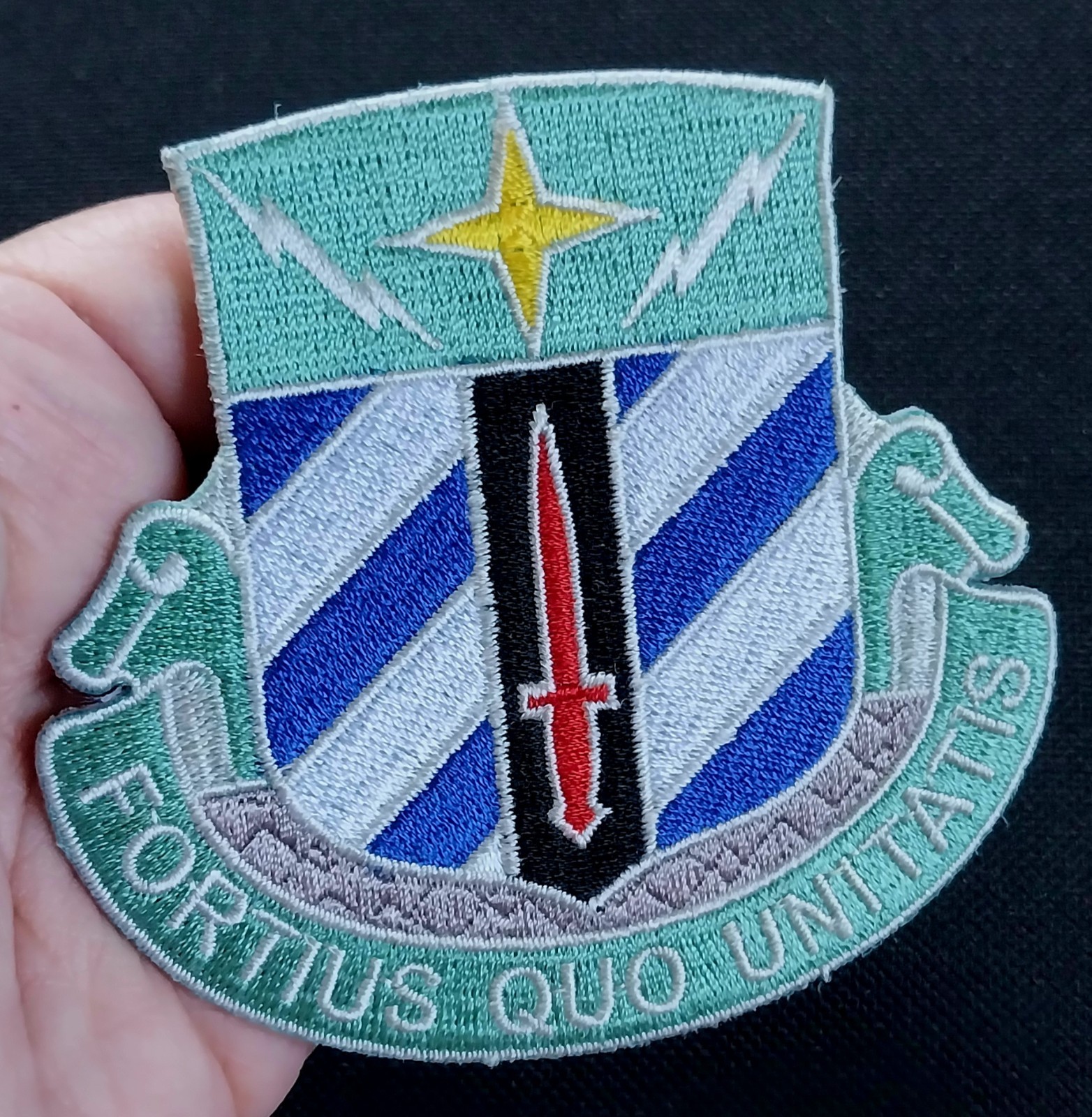 3rd Infantry Division STB 74 US Military ARMY Patch ~ Fortius Quo Unitatis