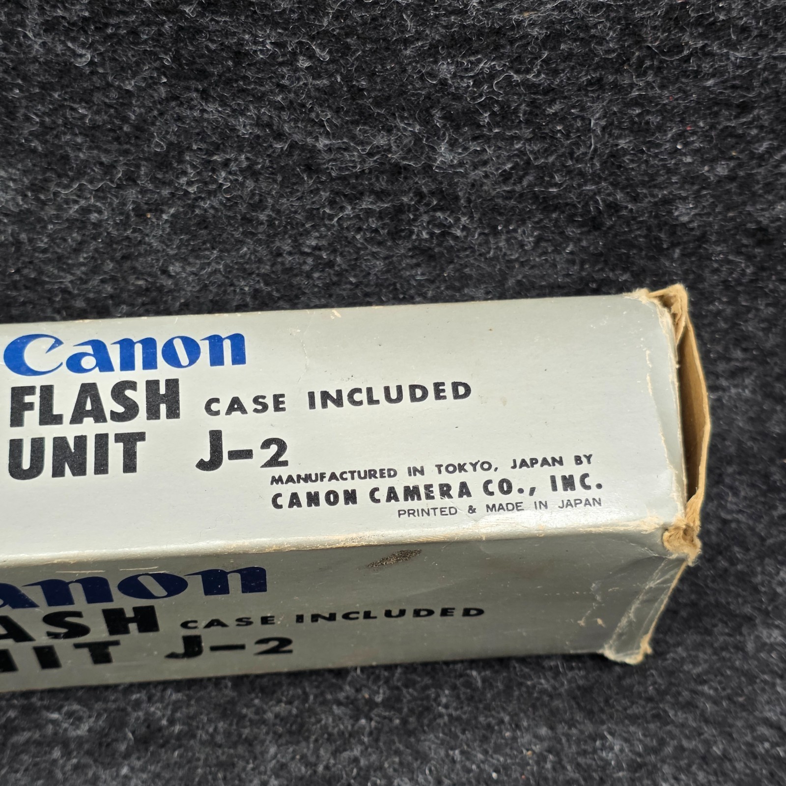 Rare Canon J-2 Flash Unit W/ ORIGINAL BOX & CASE