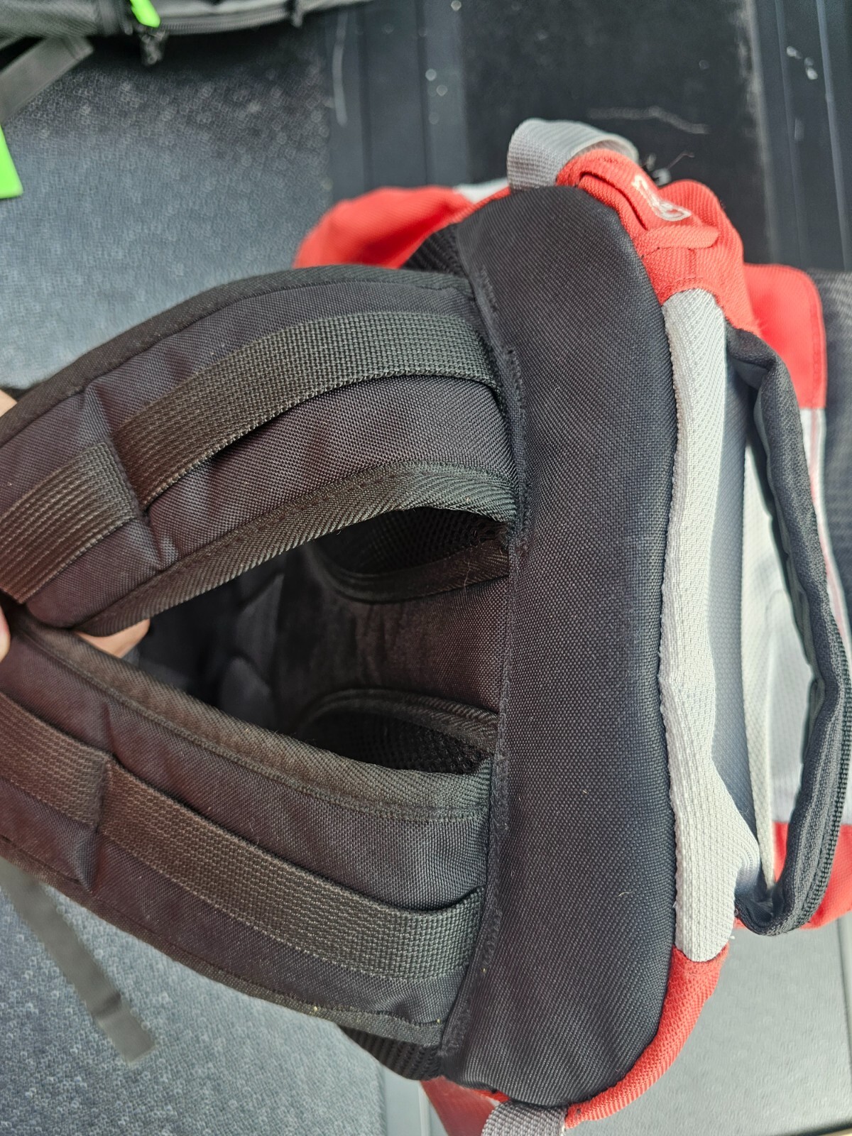 Cabelas Hiking Hydration Internal Frame Backpack CB26157 Orange Black Gray