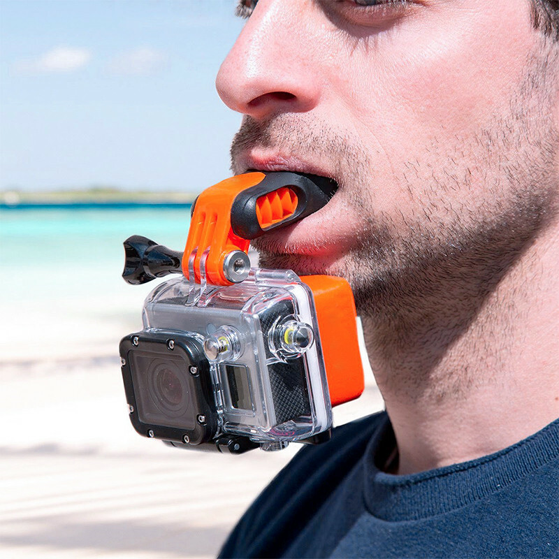 Dummy Bite Surfing Mouth Bracket Holder For GoPro Hero 13 12 11 10 9 DJI Action