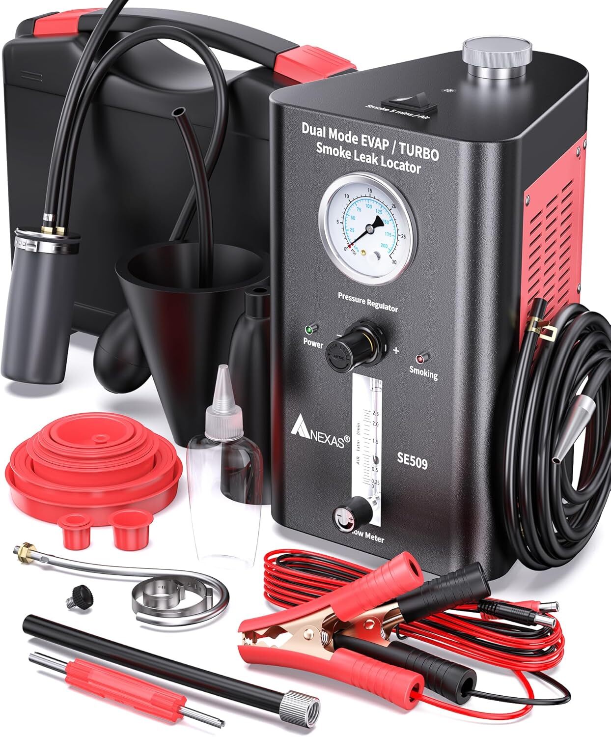 Nexas Automotive Smoke Machine Tester Tool EVAP TURBO Vacuum Fuel Leak Detection