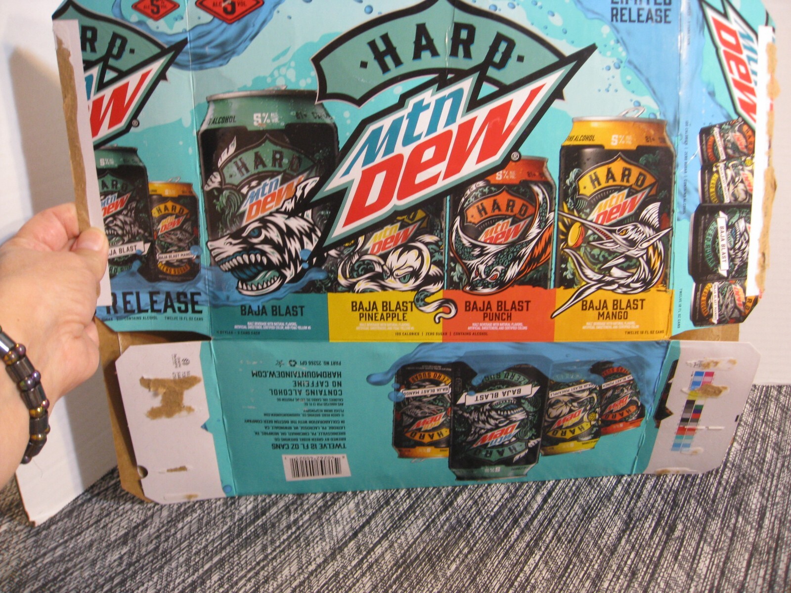 Mountain Dew EMPTY Box Carton - Hard Mountain Dew Limited Release - Baja - 2023