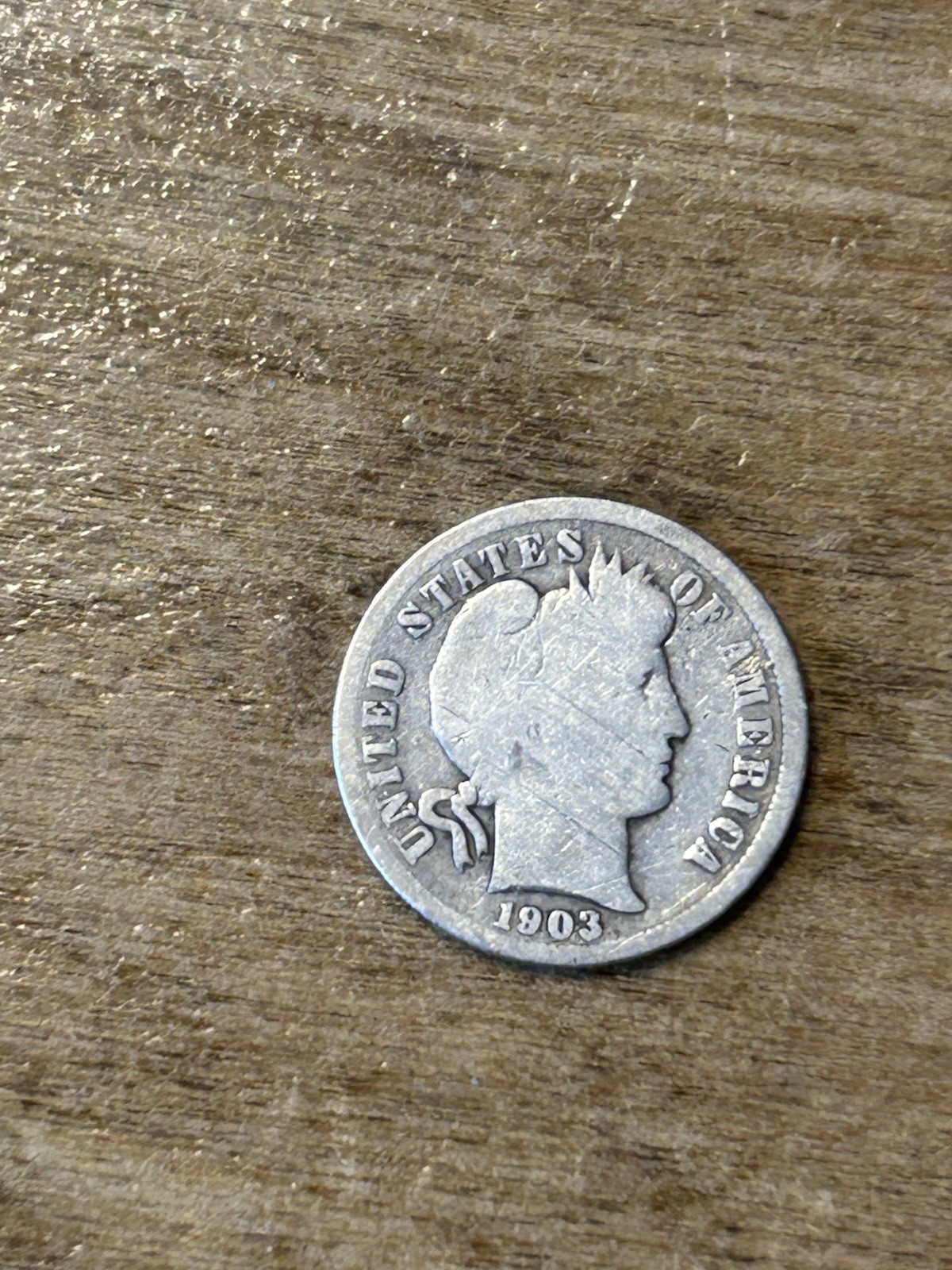 1903 Barber Dime G+