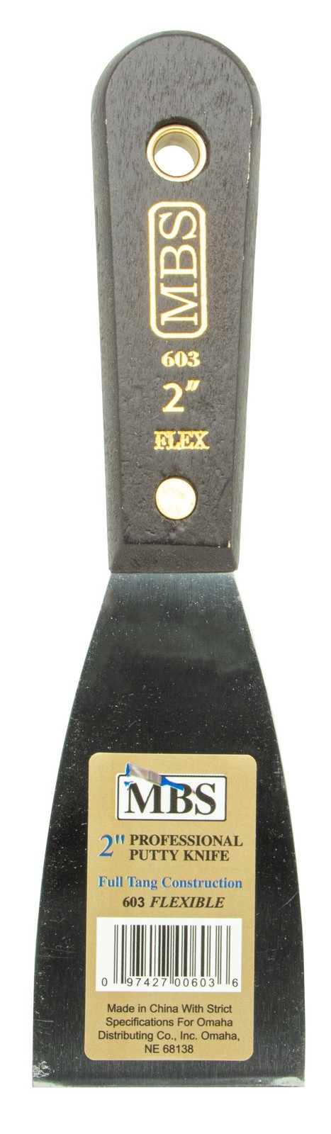 MBS 2" Professional Quality Flexible Putty Knife