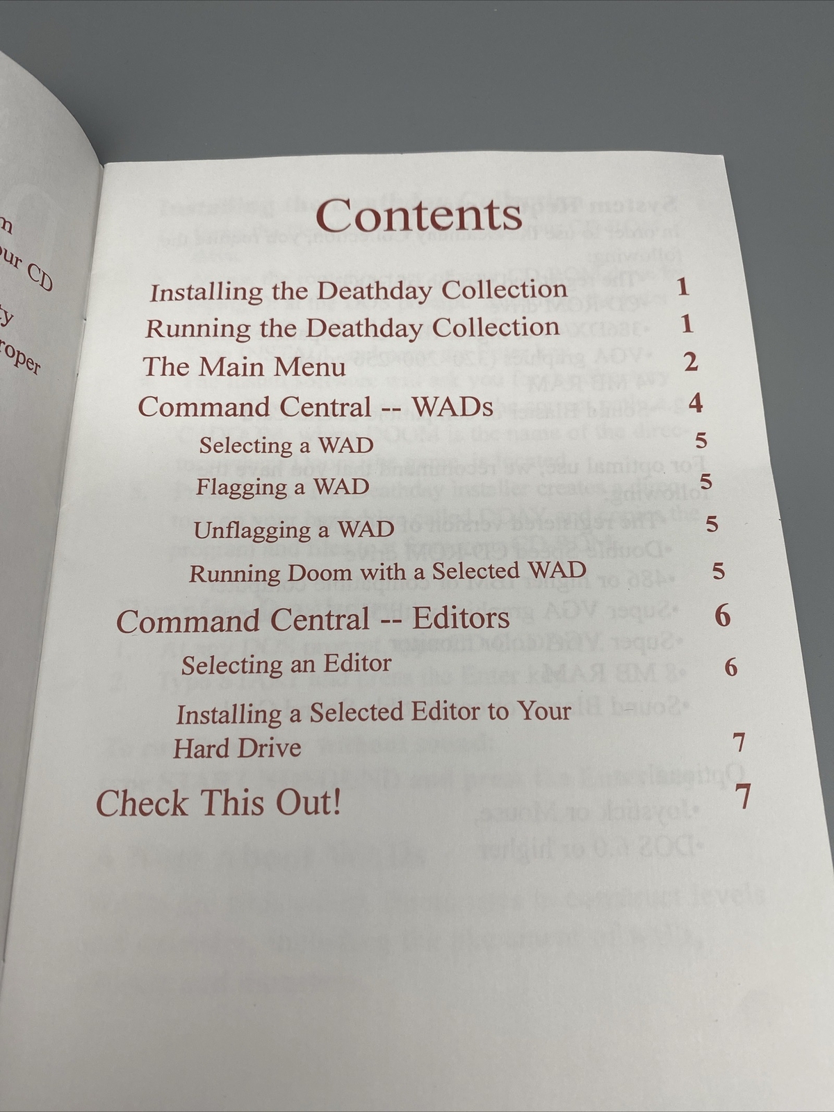 Microforum's Deathday Collection MANUAL ONLY