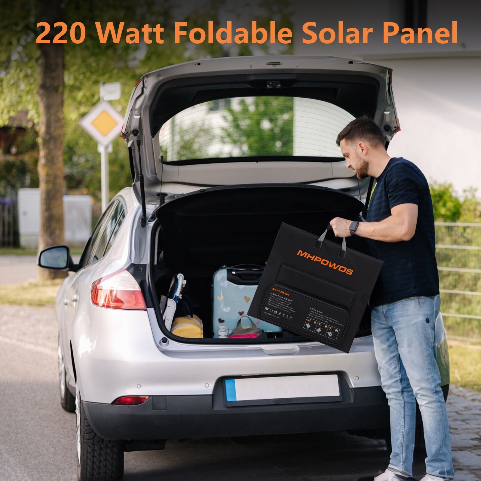 220w Solar Panel Foldable IP67 Waterproof for EcoFlow Powerstations Refurbished