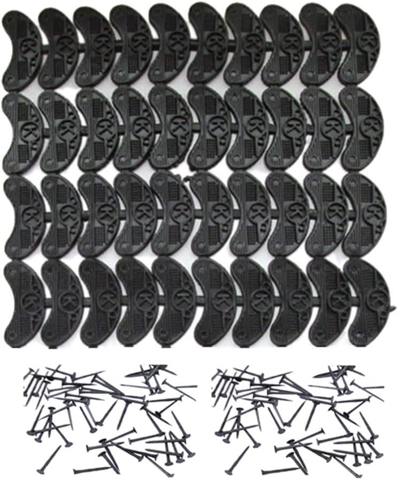 40Pcs Zapatos de goma tal�n grifos tal�n placas reparaci�n almohadilla reemplazo
