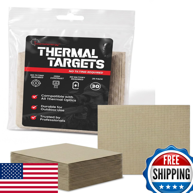 Internal Energy 30-Pack Thermal Targets Extra-Bright Passive Zeroing Targets
