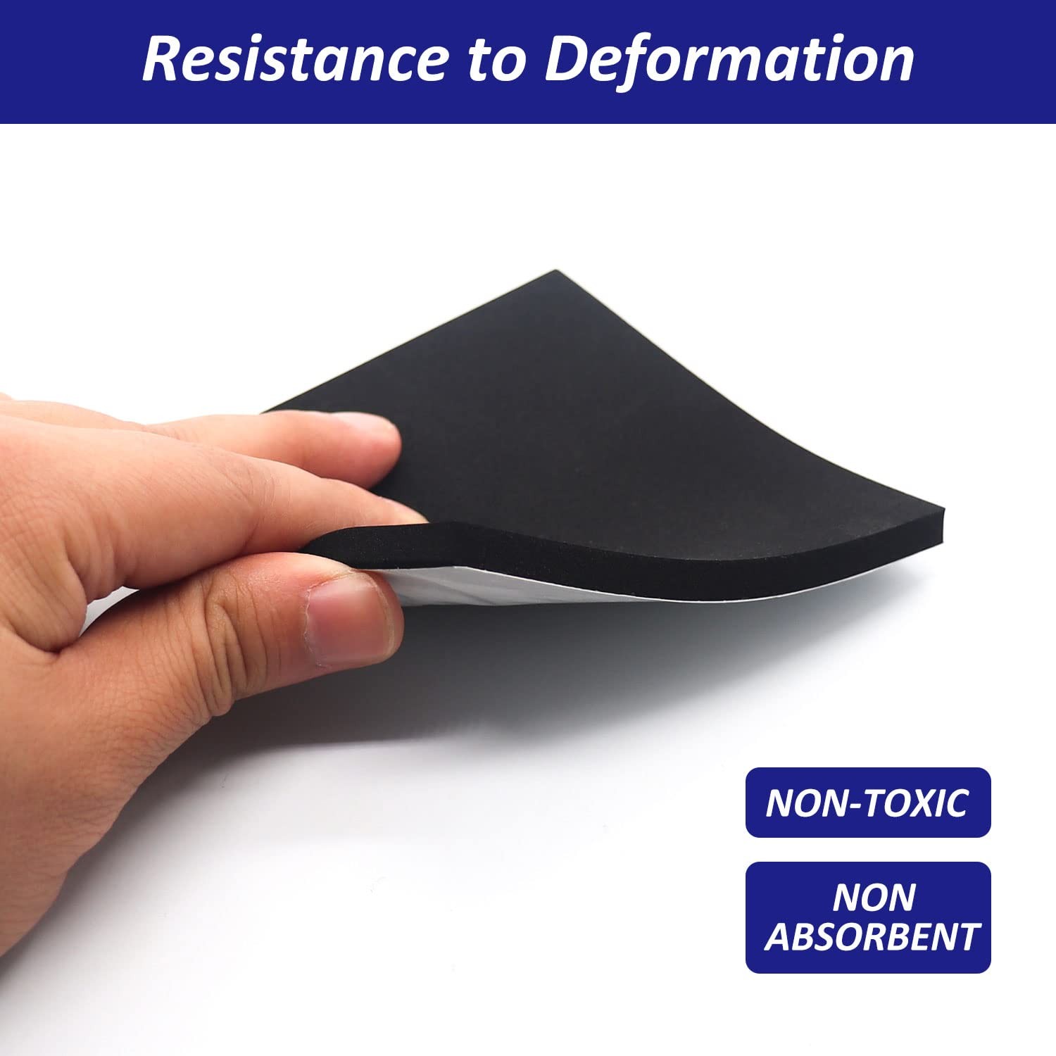 YUNFOOK Foam Padding Sheets with Adhesive Backing - 1/4" Thick Self Stick Neo...