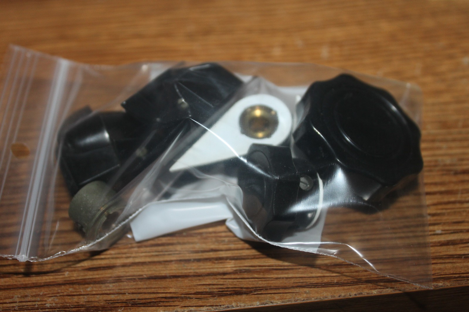 Set of knobs from early Heathkit TV test equipment signal generator TS-1