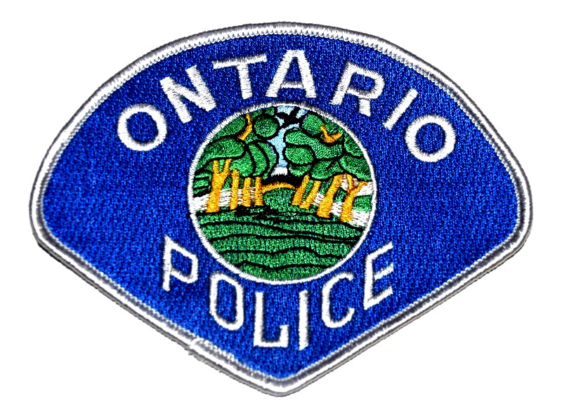 ONTARIO CALIFORNIA CA Police Patch CITY SEAL FOREST TREES HILLS 1J