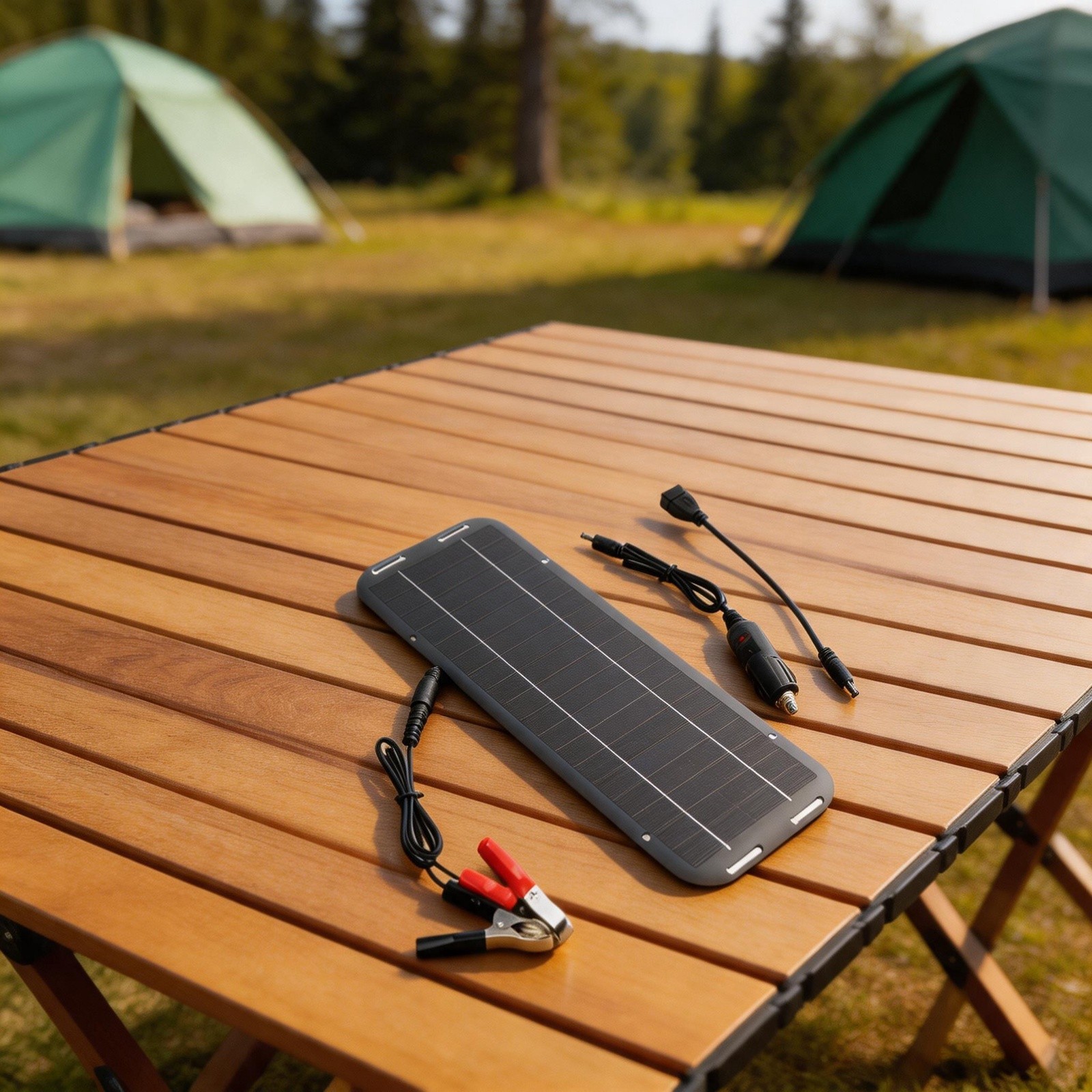 30W Solar Panel 18V Charging Camping Supply Doubles Output for current