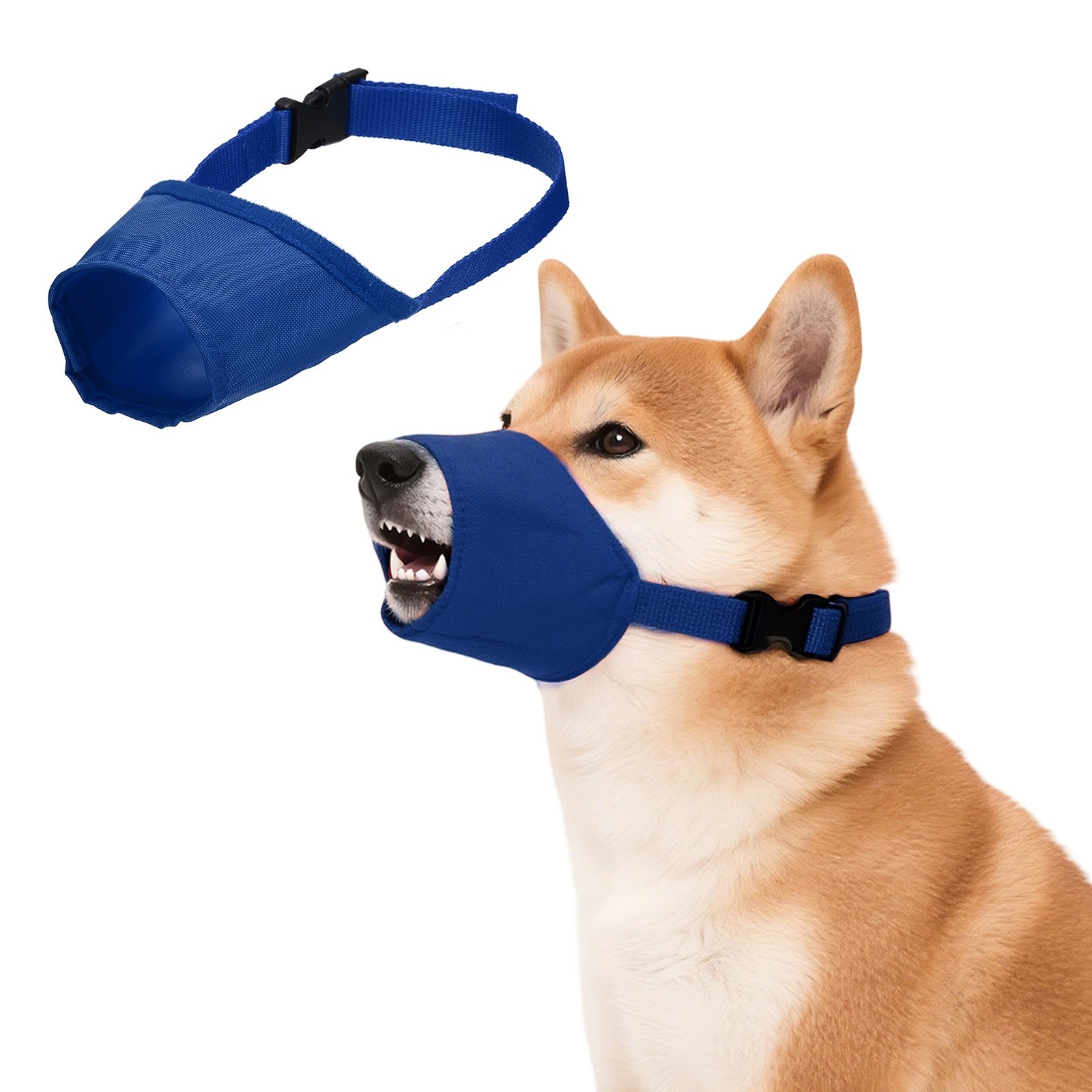 Quick Muzzle Dog Mouth Cover Protection Dog Muzzles(XXS, Blue) for Pet