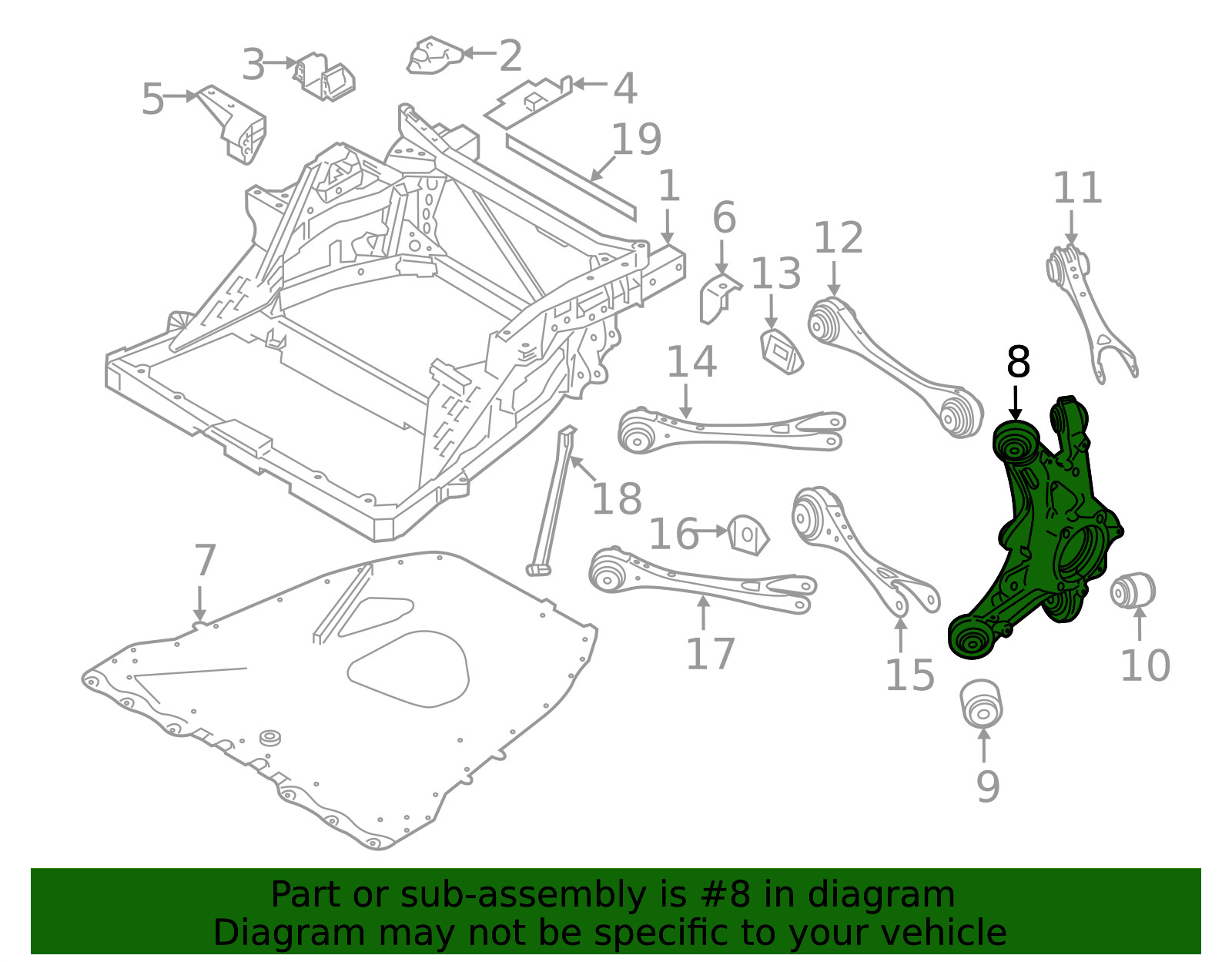 Genuine BMW Knuckle 33-33-6-858-231