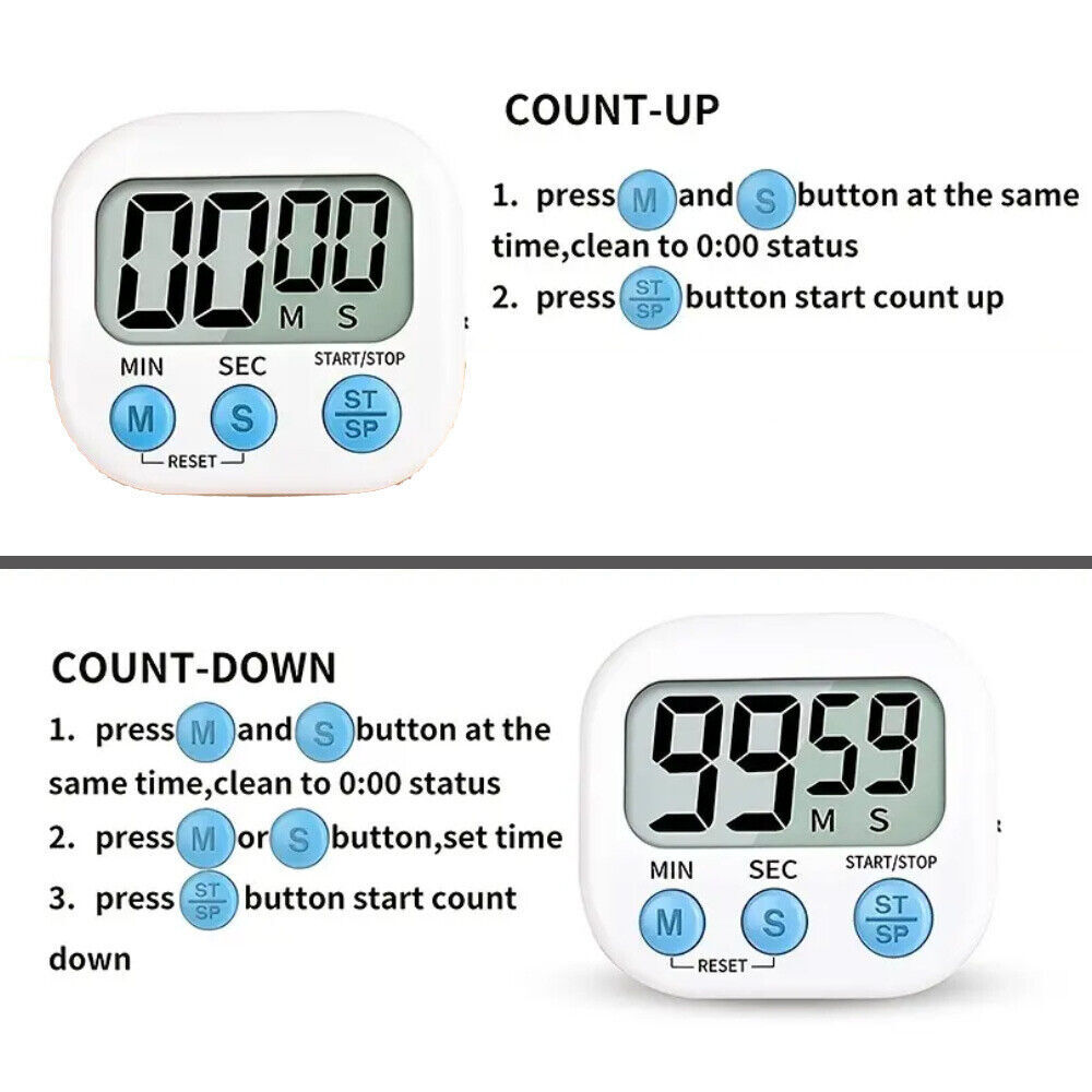 Digital Kitchen Timer Timer Learning Management Timer Suitable Cooking,Egg Timer