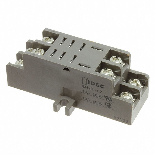 QTY-1 IDEC Relay Socket Chassis Mount 8 Pos SH Series SH2B-02