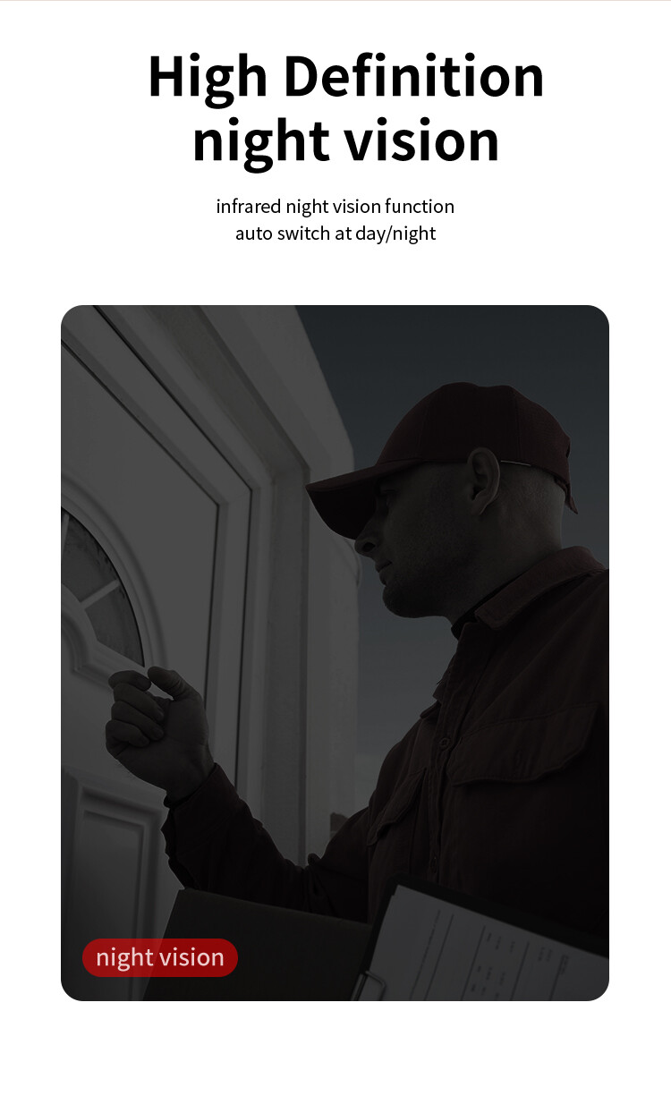 Video Doorbell Wireless Wi-Fi Night Vision Cloud Storage 640P 2-Way Audio