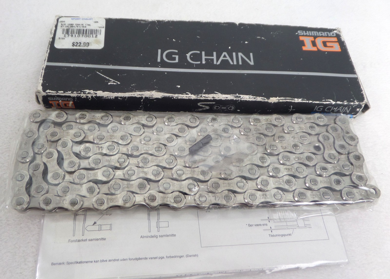 Vintage NOS Shimano IG Chain CN-IG90 116 Links XTR DuraAce - NEW