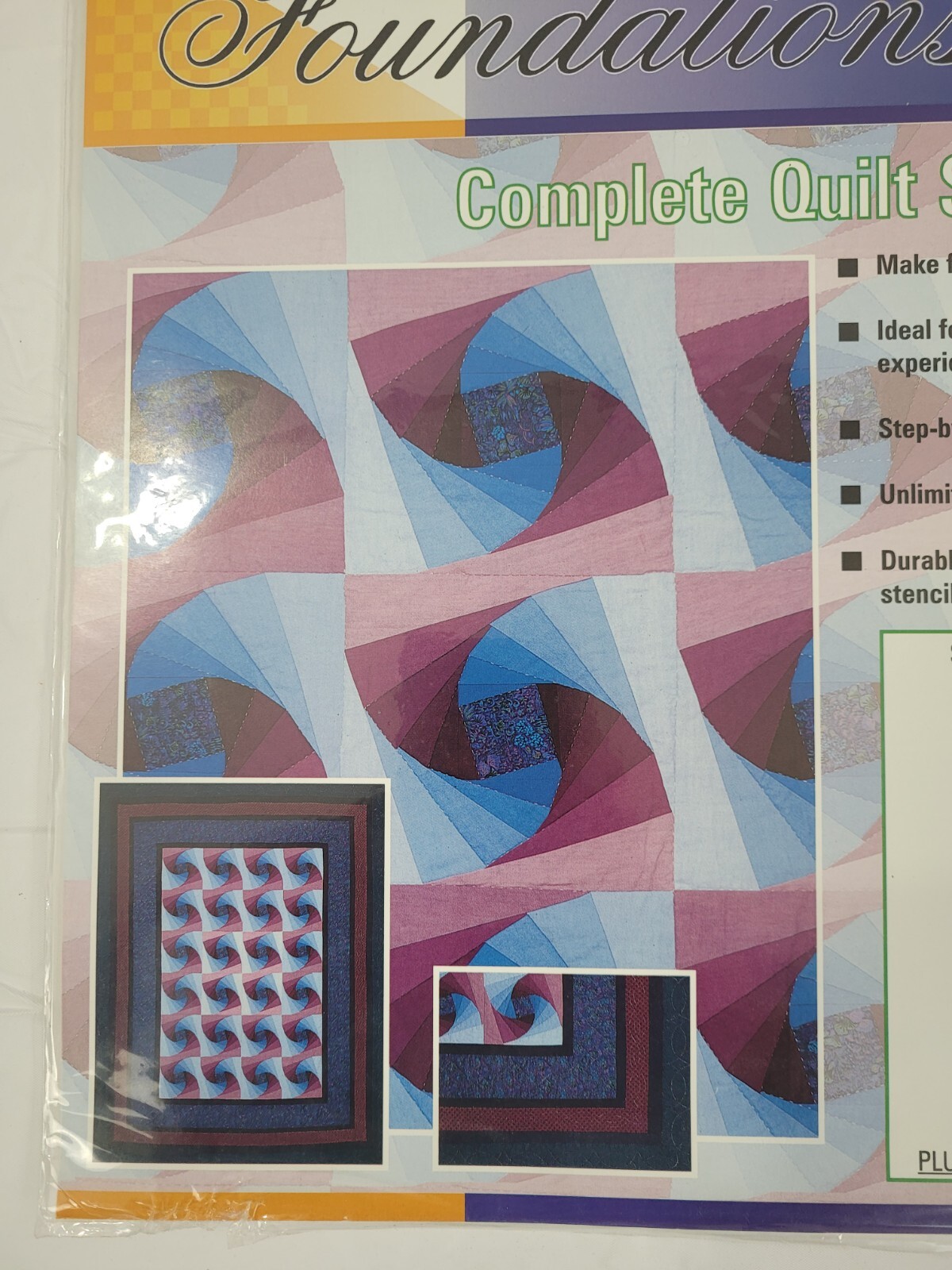 Fiskars Foundations Complete Quilt Stencil Set Tilted Squares NIP #8443