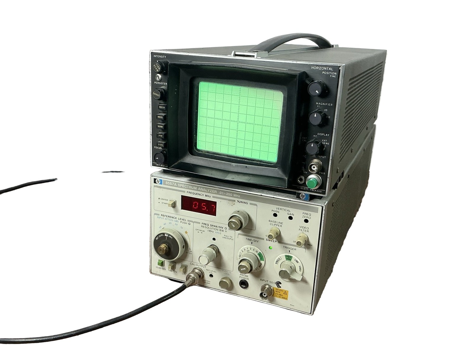 Hewlett-Packard Spectrum Analyzer 8557A 181T .01-350 MHz HP
