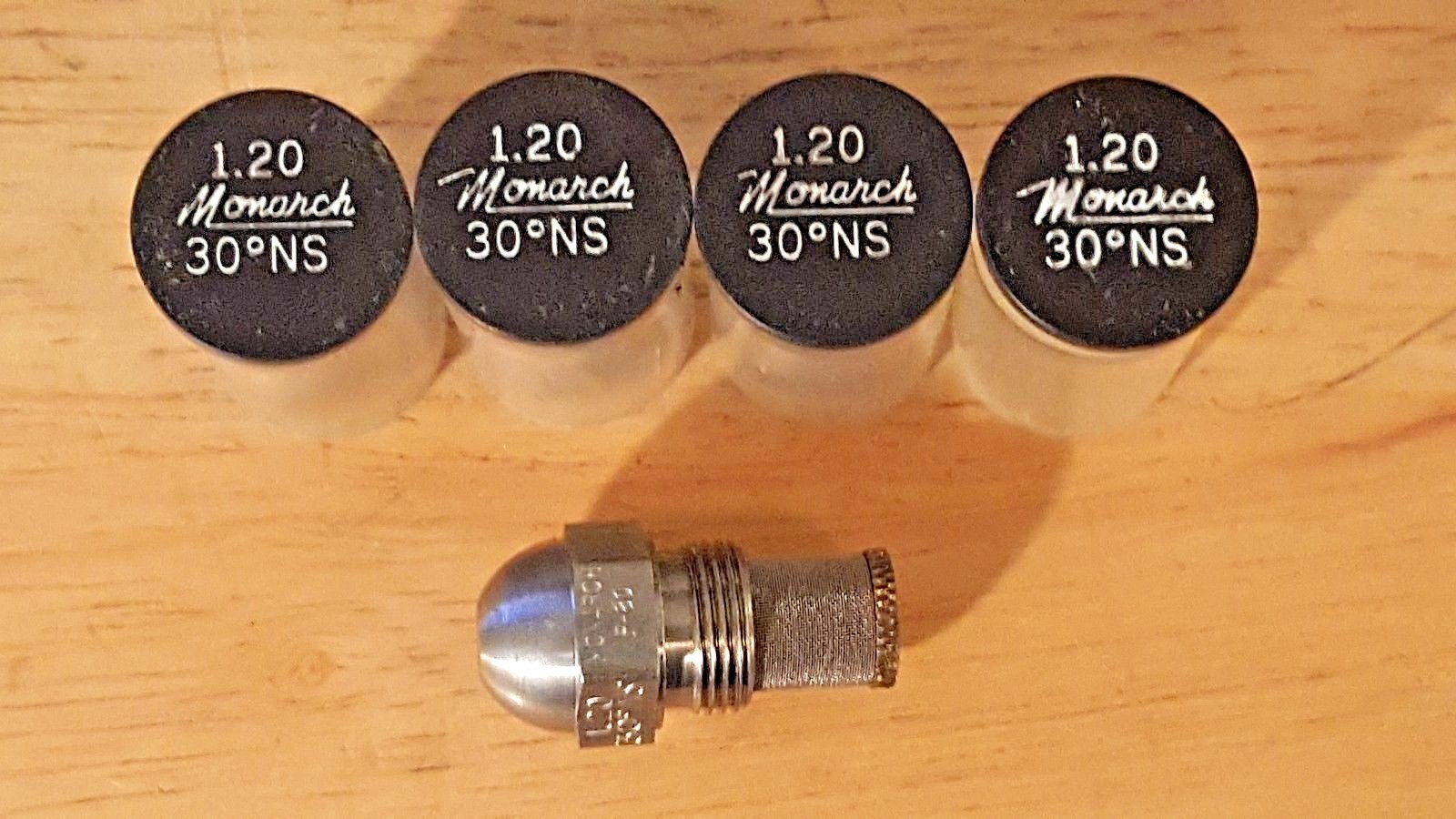 Lot Of 4 Monarch Oil Burner Nozzle  1.20 GPM  30* NS  NOS