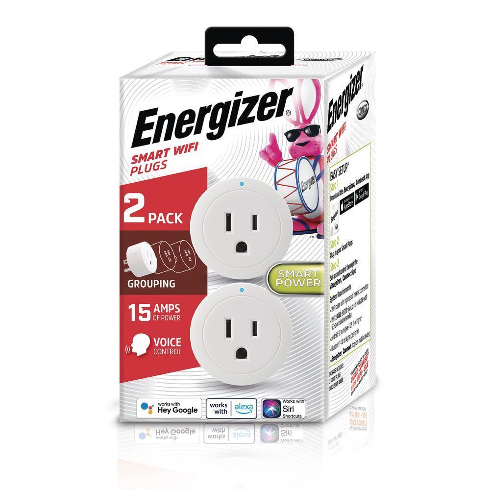 Energizer 15A Smart Plug - 2 Pack