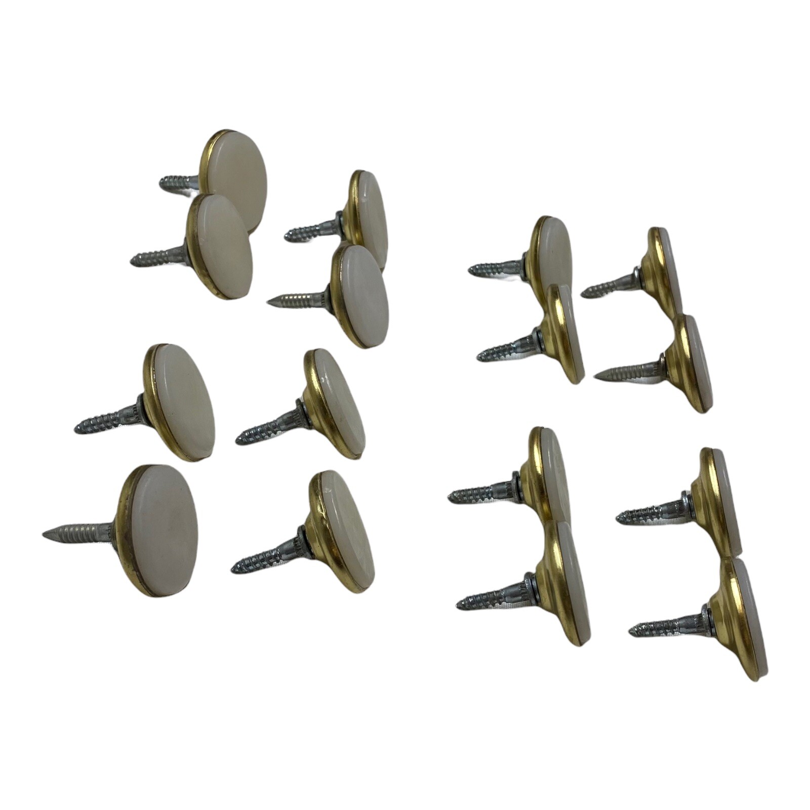 High Quality Chair Glides Floor Protectors Brass Color Set Of 16 - 4 Chairs