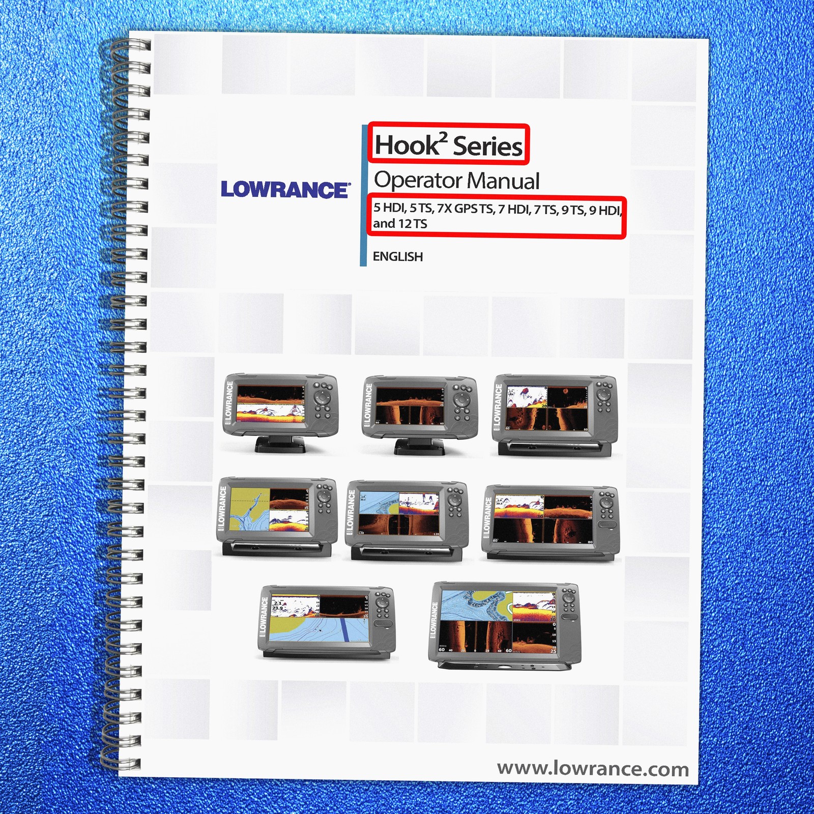 LOWRANCE HOOK2 5 HDITS 7X GPSTS 79 TS HDI User Manual Instructions, WIRE BIND