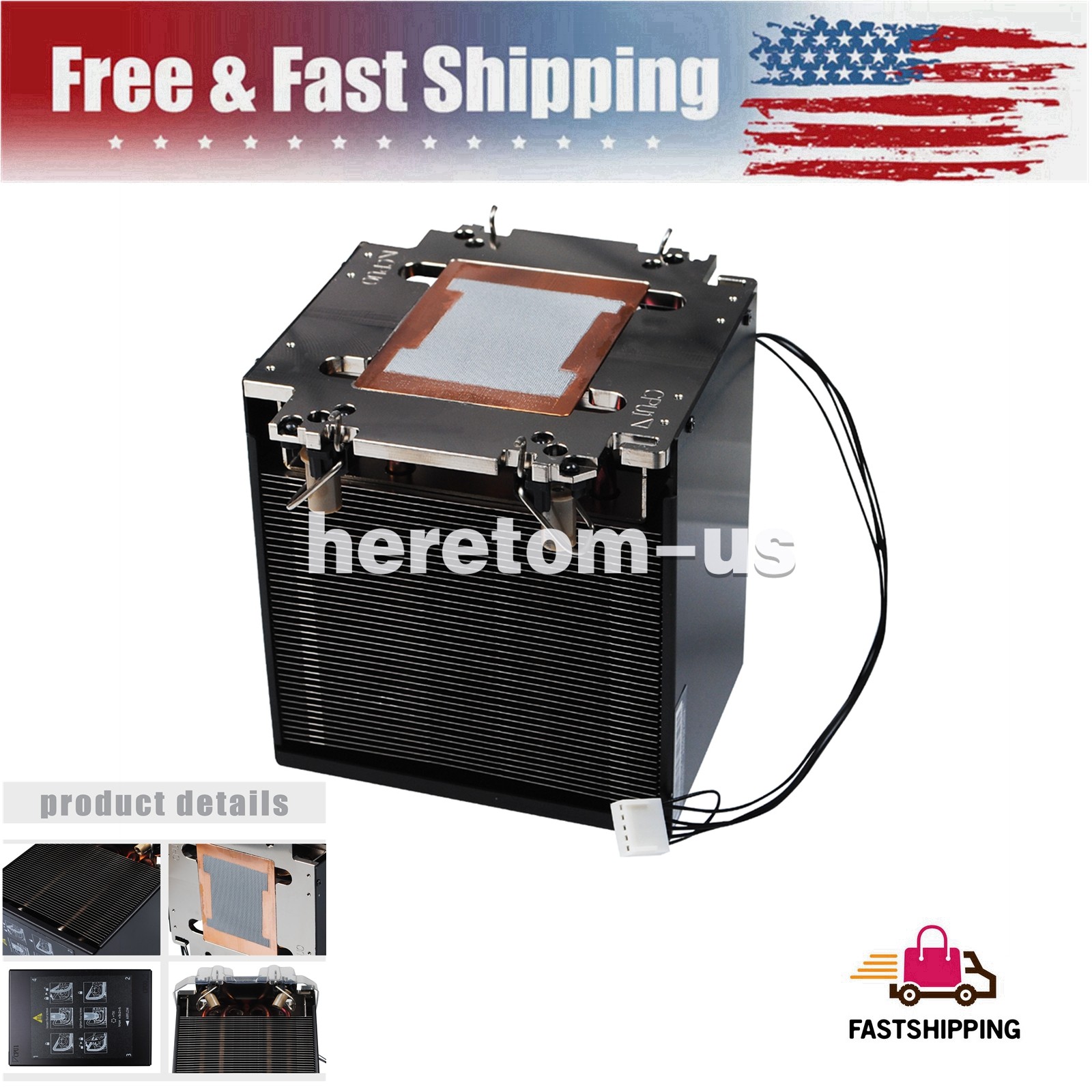 For HP Z8 G5 Desktop Workstation No.2 CPU1 Cooler Heatsink M46157 SPNO1369-001