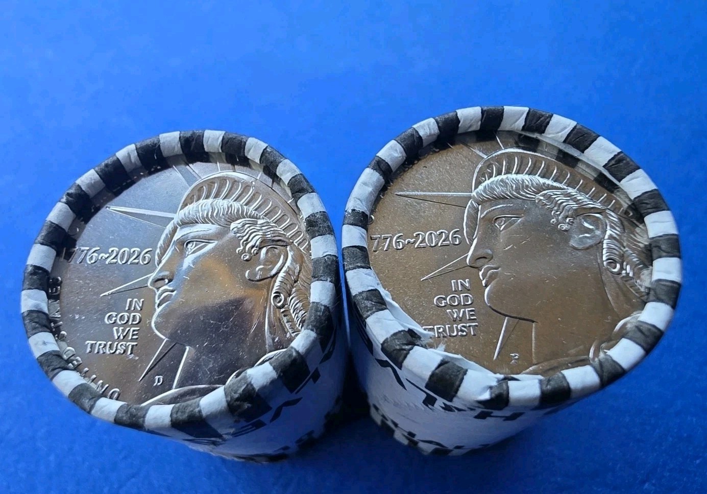 2026 P & D Semiquincentennial Kennedy Half Dollar Roll Set -IN HAND OBW ROLLS