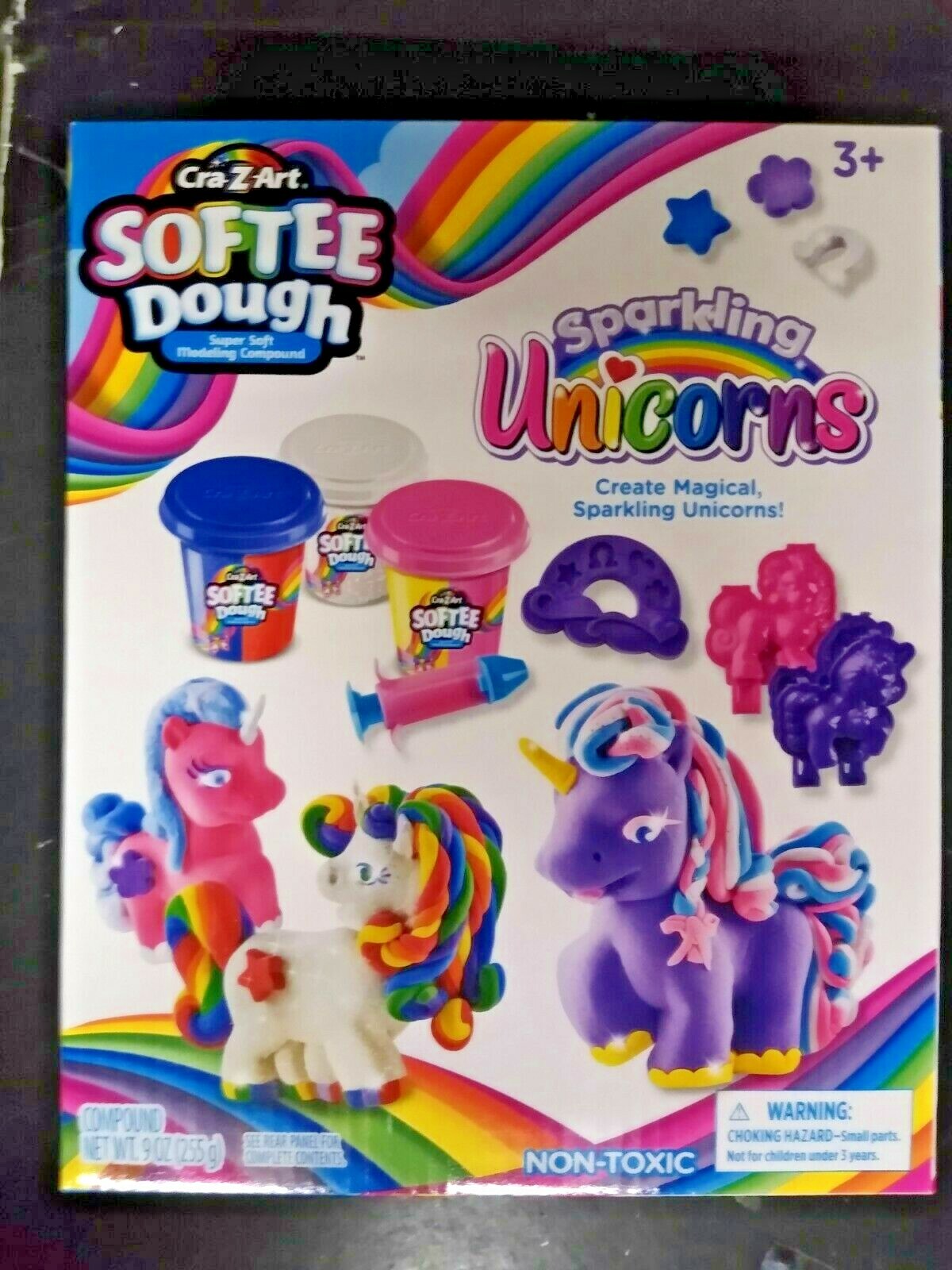 Cra-Z-Art Softee Dough Sparkling Unicorns - children's toy craft kit