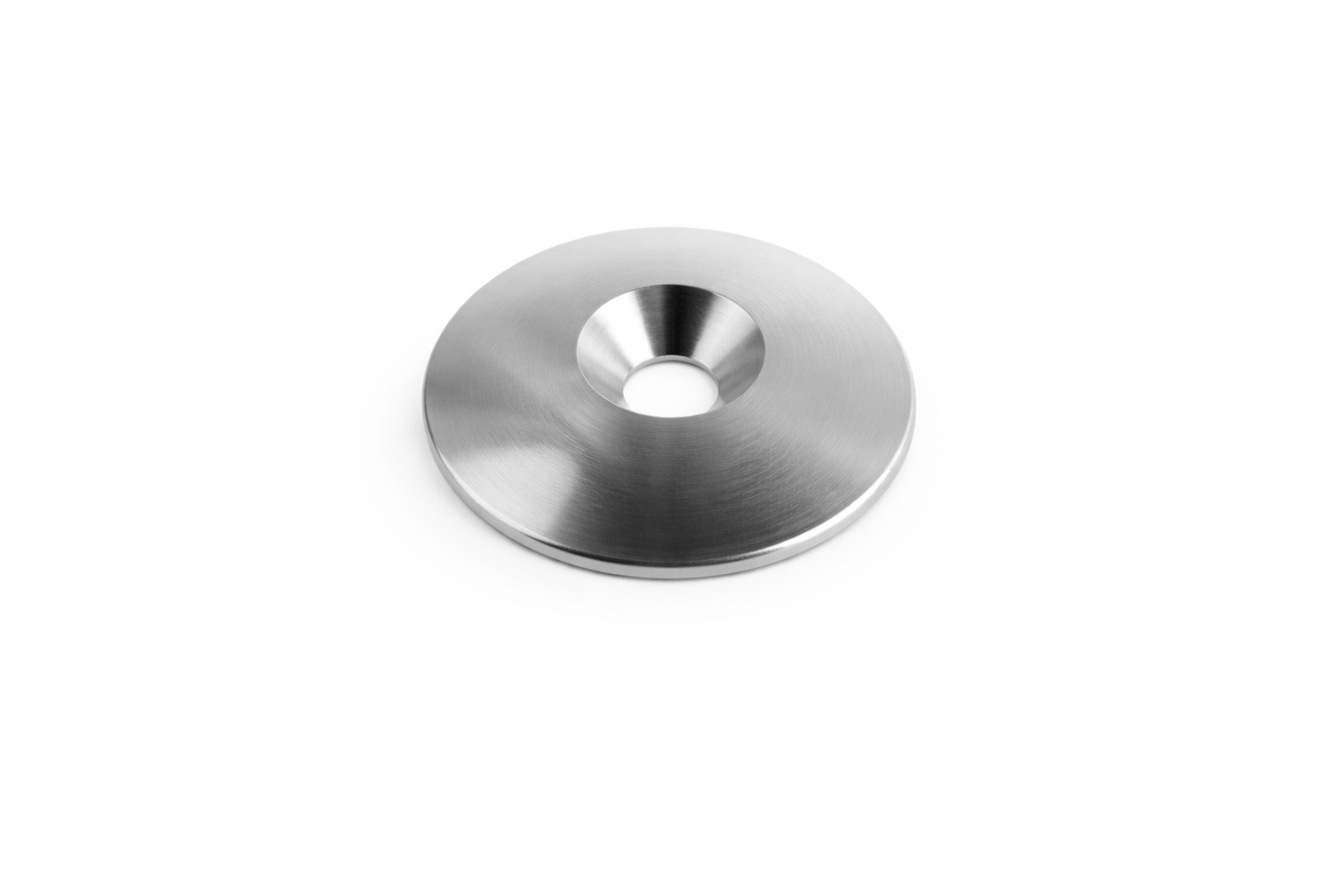 Domed Aluminum Upholstery End Cap / Pad Cover Size Φ60 x Φ10.5 For Cable Gym