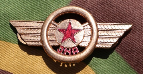 vintage Yugoslav Army Military Traffic Police breast badge