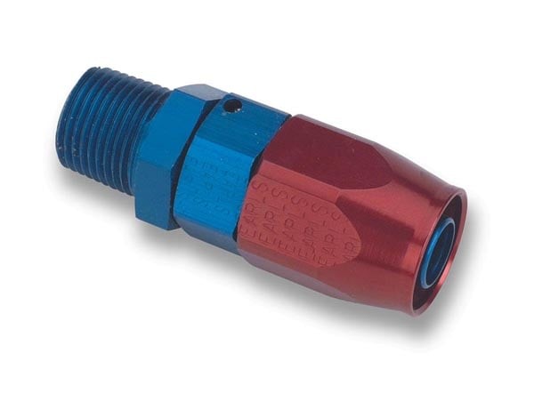 Earls Performance 820166ERL Fuel Hose Fitting Straight 3/8" NPT to -6 Hose