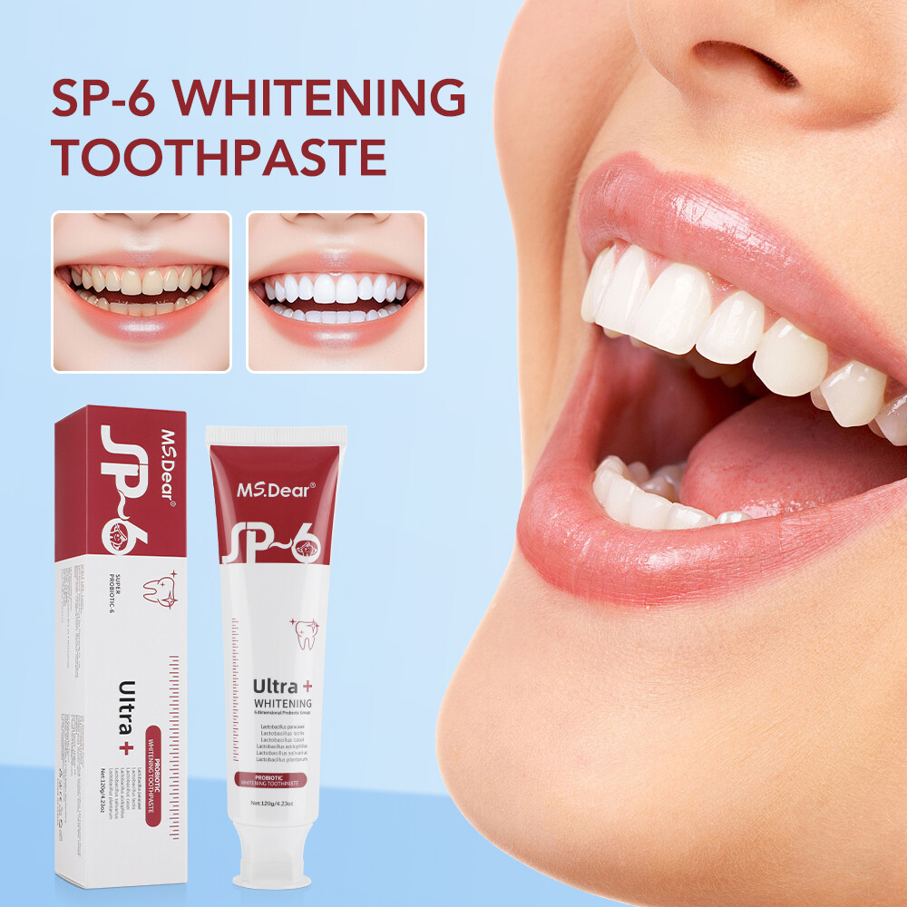 2Pack SP-6 Probiotic Toothpaste,Sp-6 Toothpaste Whitening Quick White Toothpaste