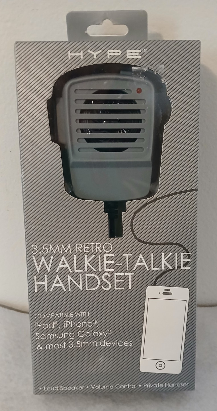 NEW Vintage Hype 3.5mm Retro Walkie-Talkie Handset -iPhone/iPad, Samsung Galaxy