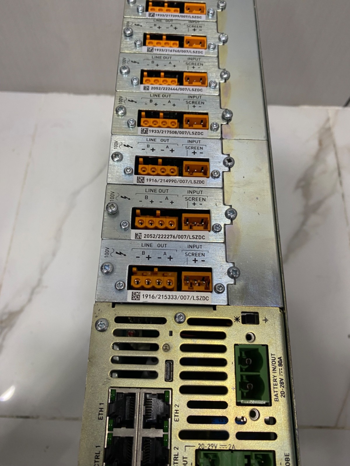 ASL V2000 Modular Power Amplifier with Different cards installed