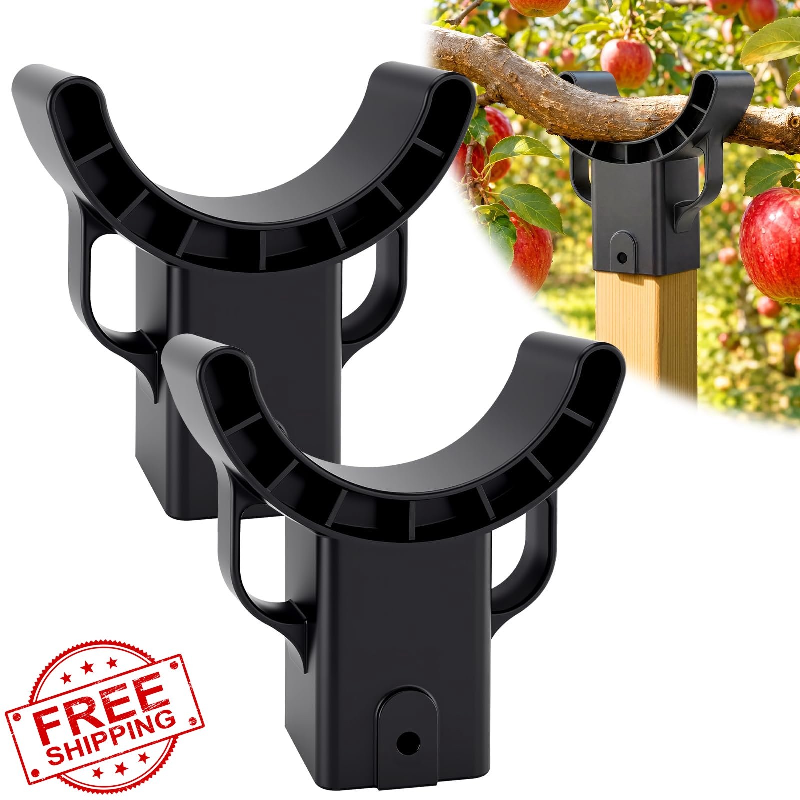 KJX 2 Pack Tree Crutches Black