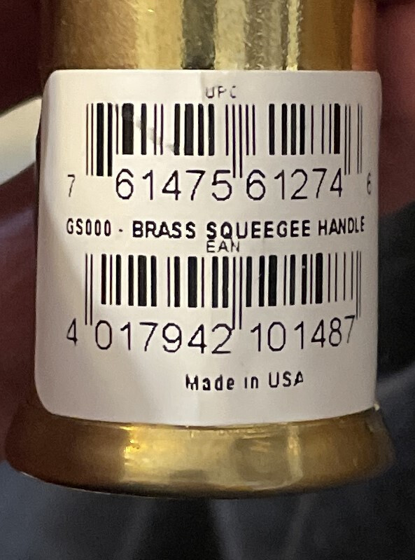 Unger Brass Squeegee handle GS 000