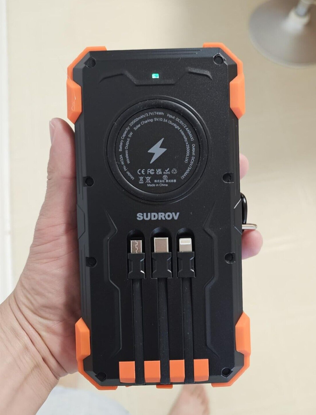 Open Box W33A 42800mAh Solar Wireless Power Bank
