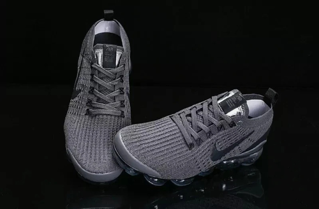 Nike Air VaporMax Flyknit 3 Grey/Black Men's Air Cushion Shoes US Size 8-11