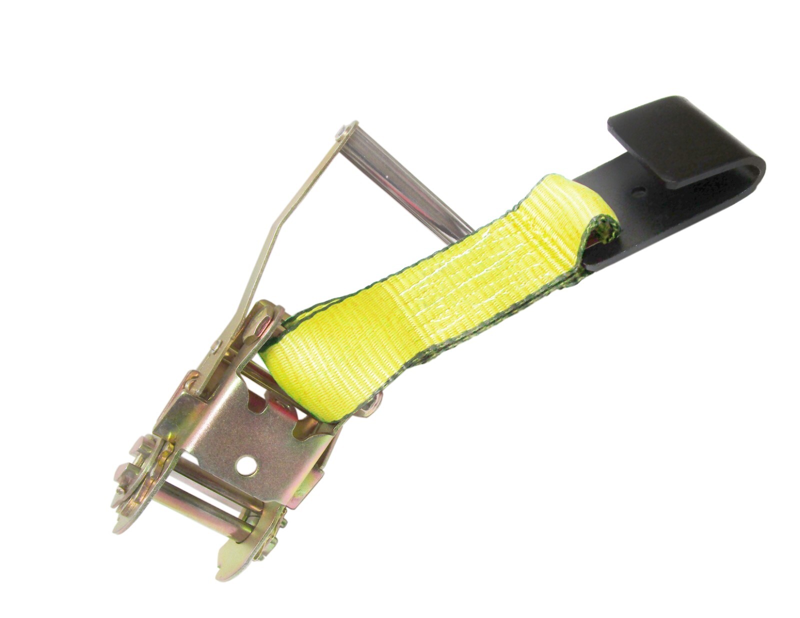 2" x 10' Side Mount Wheel Net Tie Down Lasso Strap Ratchet Flat Hook 4 Pack